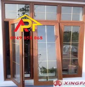 CỬA SỔ VÂN GỖ - MỞ HÂT, MỞ QUAY S06