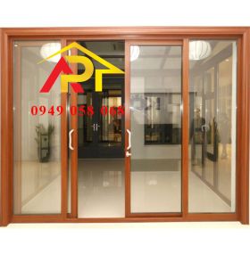 CỬA 2 CÁNH VÂN GỖ - MỞ LÙA VG03