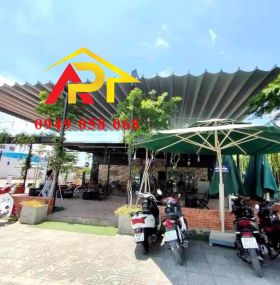 MÁI BẠT XẾP QUÁN CAFE M02
