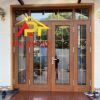 CỬA XINGFA 4 CÁNH VÂN GỖ - HỆ BẢN LỚN AP3