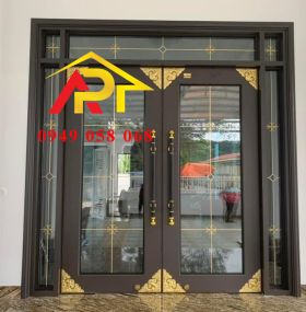 CỬA 2 CÁNH MÀU XÁM - HỆ THỦY LỰC AP2