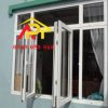 CỬA SỔ 2 CÁNH MÀU TRẮNG - KẾT HỢP VÁCH KÍNH S03