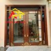 CỬA 2 CÁNH VÂN GỖ - HỆ THỦY LỰC AP5