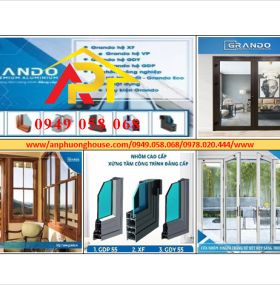GRANDO - HỆ CỬA MỞ QUAY, CỬA HẤT