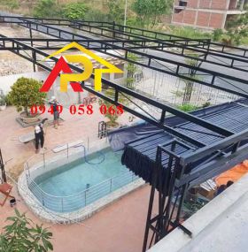 KẾT CẤU KHUNG - MÁI BẠT XẾP M04