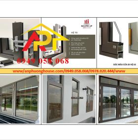 MAXPRO - HỆ CỬA MỞ QUAY, MỞ HẤT