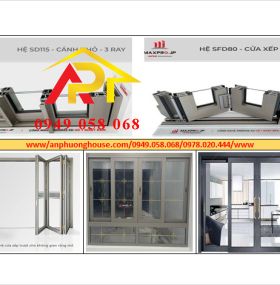 MAXPRO - HỆ CỬA MỞ LÙA, TRƯỢT QUAY