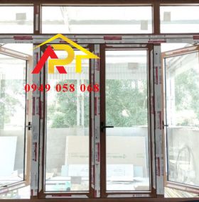 CỬA SỔ 4 CÁNH VÂN GỖ S02